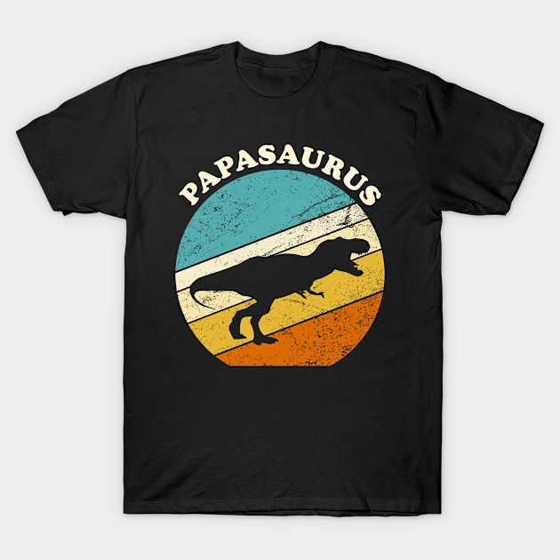 Papasaurus vintage gift for papa T-Shirt by Inyourdesigns